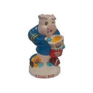 Vintage 1960s Ernie Pig GTA Feeds Advertising Figure Bank Football Chalkware